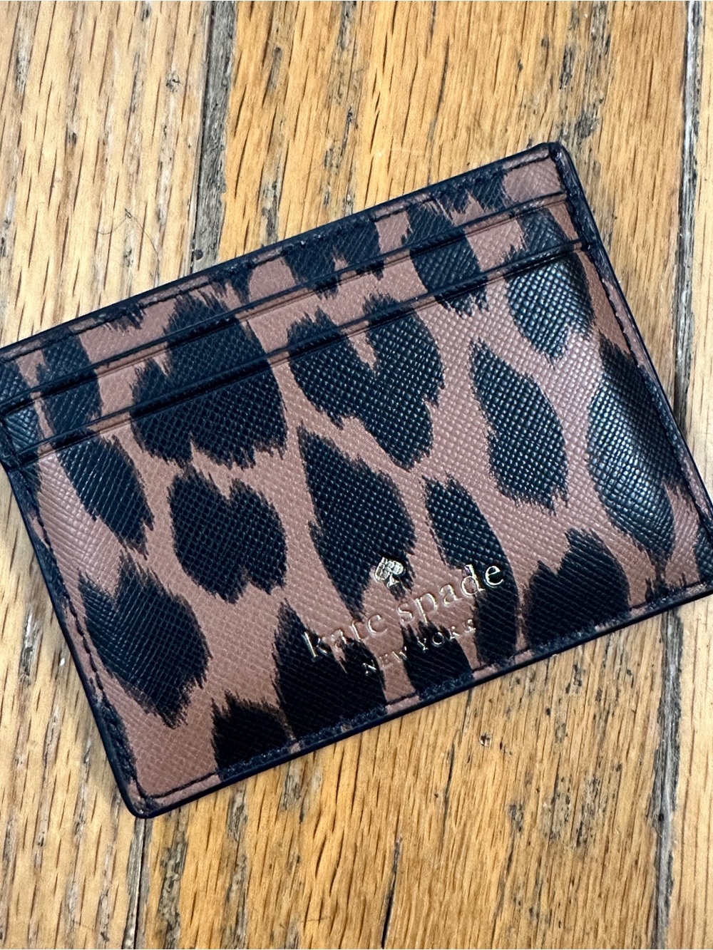 Kate Spade Leopard Print Card Wallet